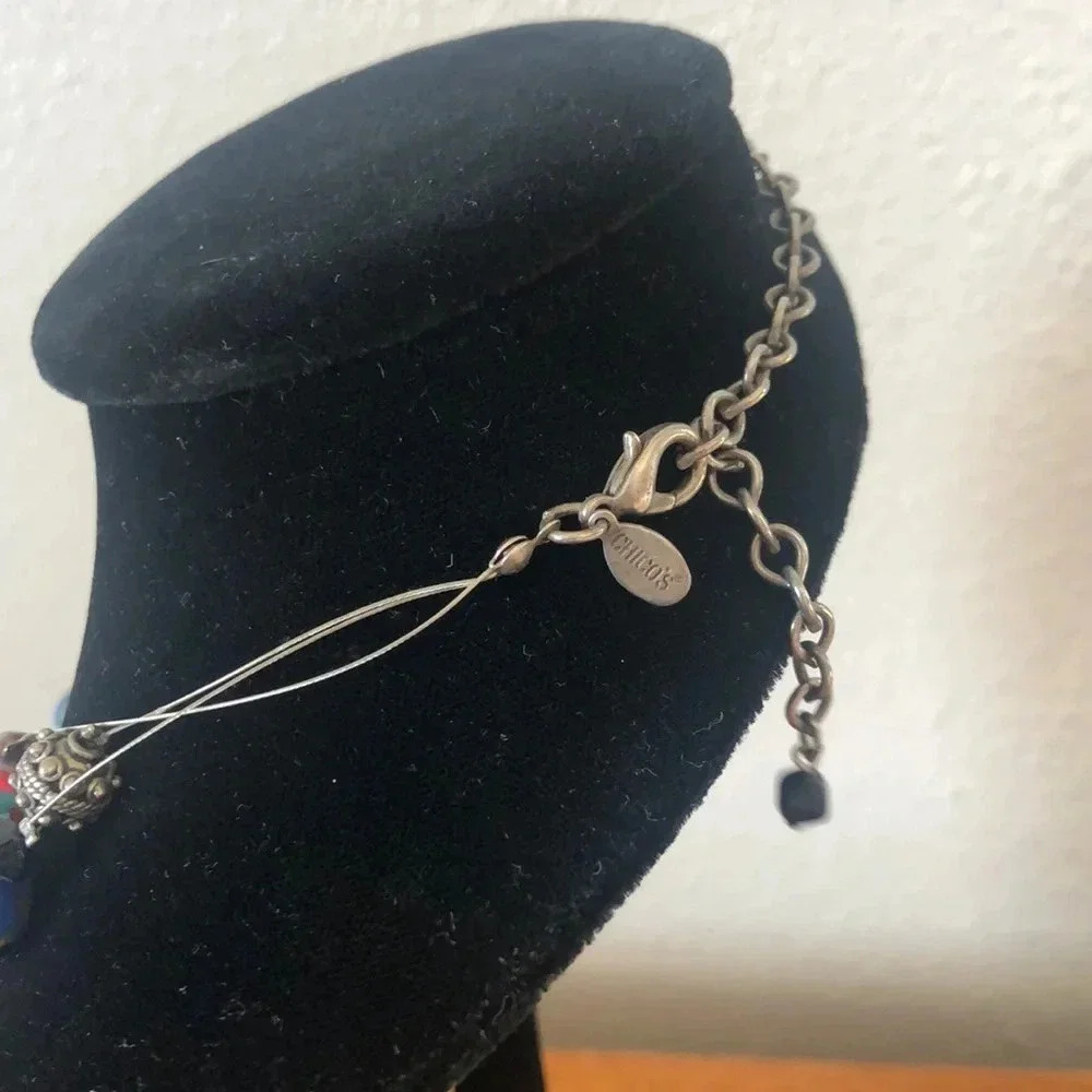 Chicos Triple Silver String Necklace - image 2